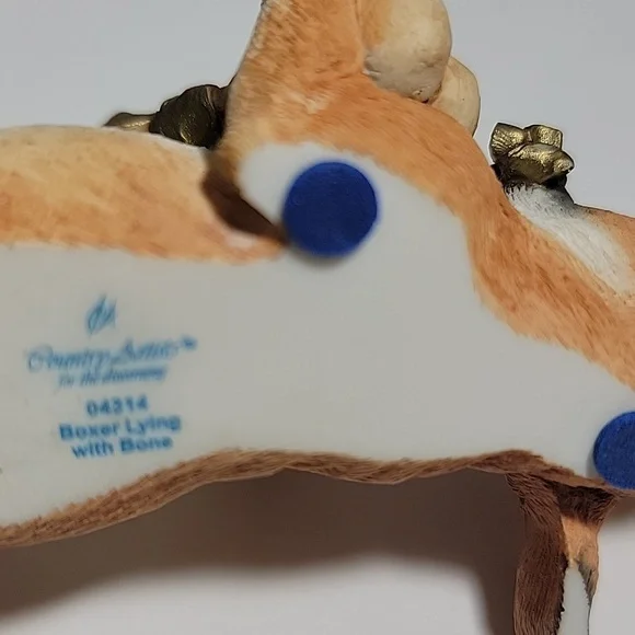 Country Artists "Boxer Laying with Bone" Retired Figurine No. 04314 - Picture 8 of 8